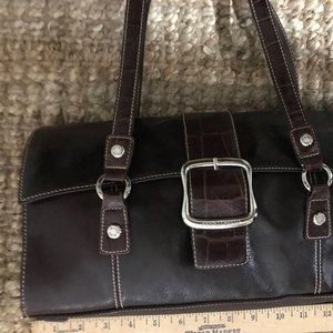 Franco Sarto Brown Italian Leather Purse